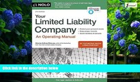 Big Deals  Your Limited Liability Company: An Operating Manual  Best Seller Books Most Wanted