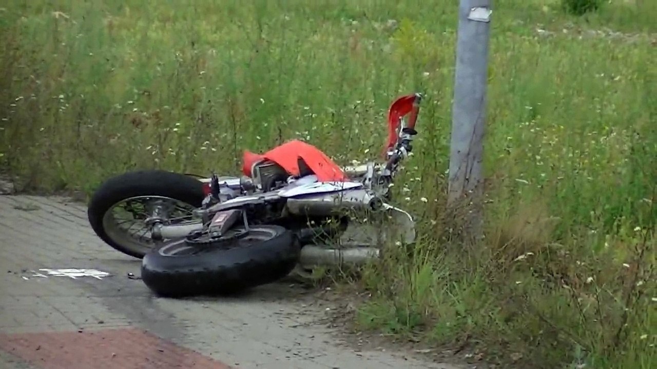 Motorcycle engine blows out mid-wheelie