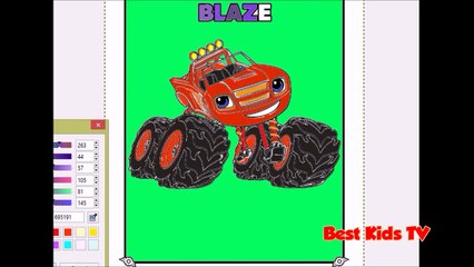 Blaze and the Monster Machines - Coloring Pages for Kids - Full Coloring Book Video