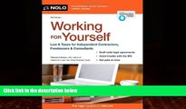 Books to Read  Working for Yourself: Law   Taxes for Independent Contractors, Freelancers