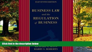 Books to Read  Business Law and the Regulation of Business  Full Ebooks Best Seller