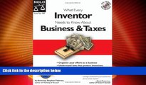 Must Have PDF  What Every Inventor Needs to Know About Business   Taxes  Full Read Most Wanted