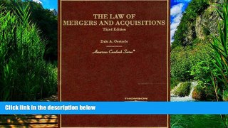 Big Deals  The Law of Mergers and Acquisitions, 3rd Edition (American Casebook Series)  Best