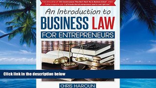 Books to Read  An Introduction to Business Law for Entrepreneurs  Full Ebooks Most Wanted