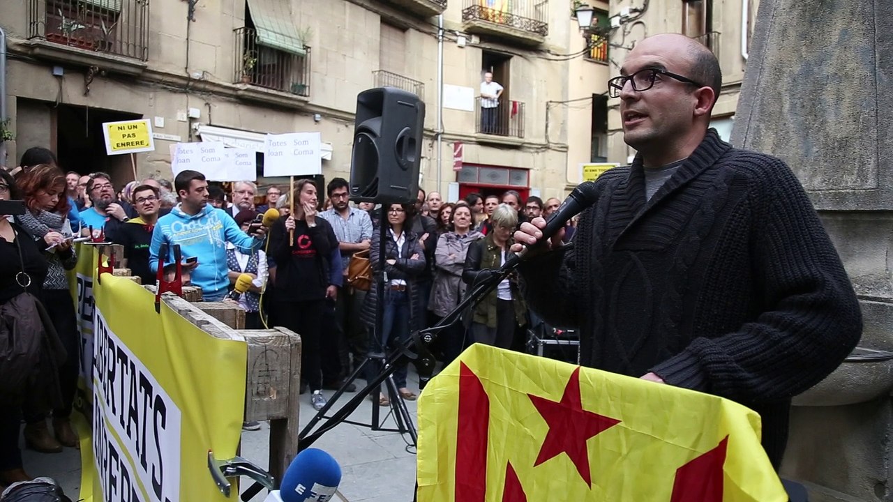 Discurs de Joan Coma en la concentració de Vic