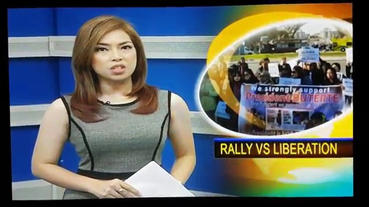 Pinoys in France Rally against Liberation