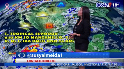 Susana Almeida Pronostico del Tiempo 24 de Octubre de 2016