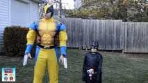Little Heroes MARVEL DC Comics Superheroes in real life Batman + Robin + Wolverine