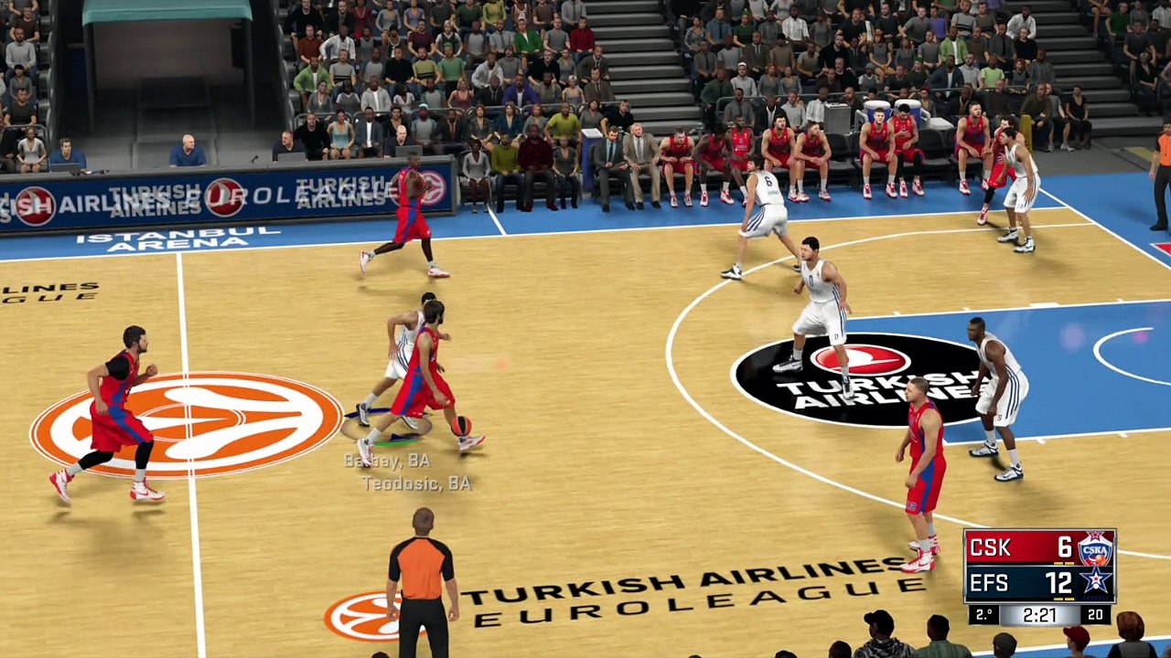 Anadolu Efes Istambul vs CSKA Moscu Euroliga NBA 2K17 Gameplay HD Simulation