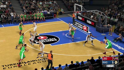 REAL MADRID vs LABORAL KUTXA BASKONIA Euroliga NBA 2K17 Gameplay HD Simulacion