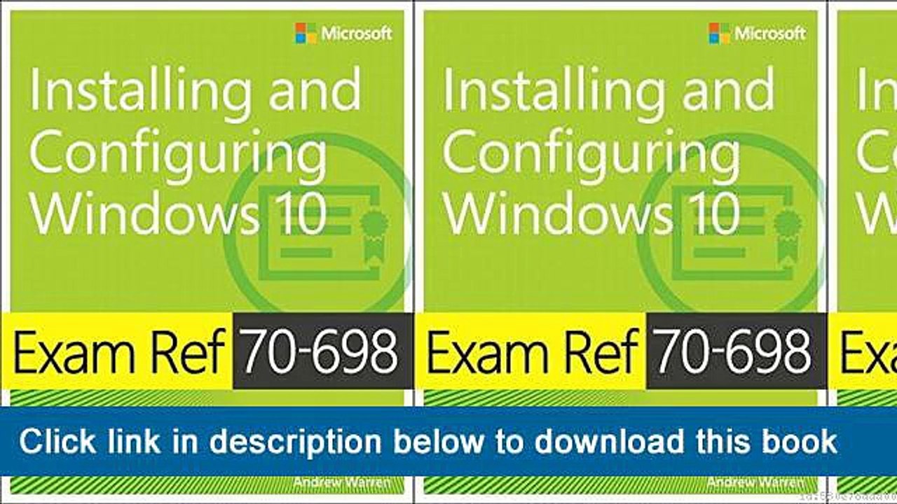 ~-~-~-oo~~ eBook Exam Ref 70-698 Installing And Configuring Windows 10