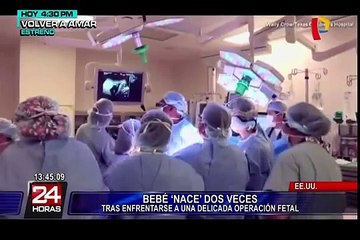 Una bebe "nace" dos veces para sobrevivir a un tumor