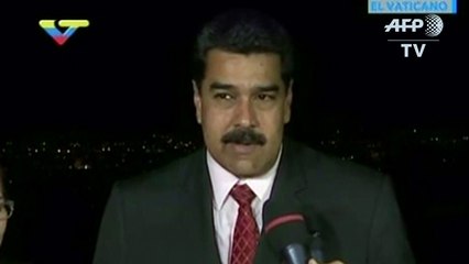 Maduro agradece al papa su apoyo para diálogo en Venezuela