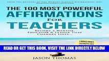 [EBOOK] DOWNLOAD The 100 Most Powerful Affirmations for Teachers PDF