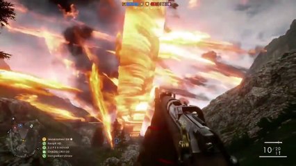 Battlefield 1 - Crazy Airship Tornado Glitch Gameplay (2016)