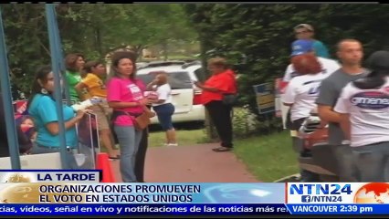 Activistas y sindicalistas promueven el voto hispano en EE.UU. durante jornada de elecciones anticipadas en Florida