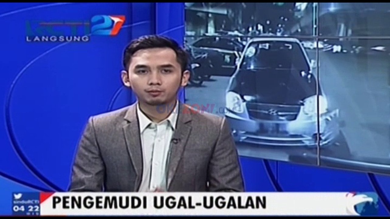 Mabuk, Mobil Tabrak Pagar Depdagri