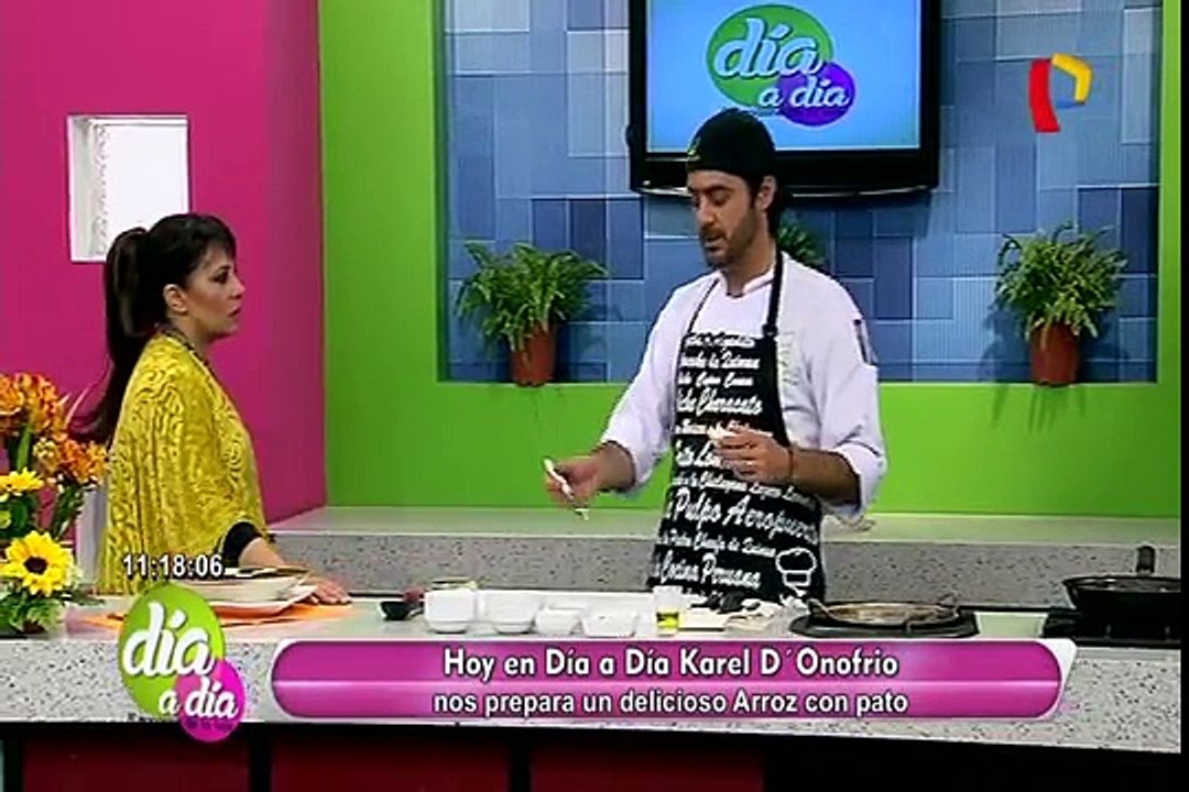 Karel D'Onofrio nos prepara un delicioso arroz con pato