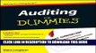 [DOWNLOAD] PDF Auditing For Dummies New BEST SELLER