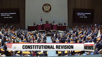 President Park announces start of constitutional revision on presidential one-term limit