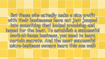 A Crucial Secret To Work-At-Home Success