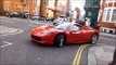 London Supercars 1st Dec 2012: Veyron cruising with 458, Mental Diablo + loads more