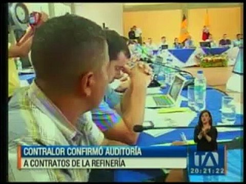 Contralor confirmó auditoría a contratos de la Refinería de Esmeraldas