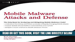 [Free Read] Mobile Malware Attacks and Defense Full Online
