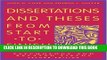 Best Seller Dissertations And Theses from Start to Finish: Psychology And Related Fields Free Read