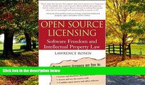 Books to Read  Open Source Licensing: Software Freedom and Intellectual Property Law  Full Ebooks