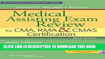 Read Now Lippincott Williams   Wilkins  Medical Assisting Exam Review for CMA, RMA   CMAS