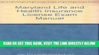 [New] Ebook Maryland Life   Health Insurance License Exam Manual Free Online