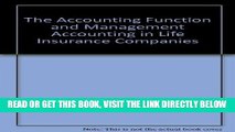 [New] Ebook The Accounting Function and Management Accounting in Life Insurance Companies Free Read