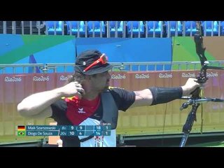 Men's Individual Recurve Open, 1/16 - De Souza v Szarszewski - Rio 2016 Paralympics