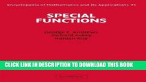Read Now Special Functions (Encyclopedia of Mathematics and its Applications) Download Online