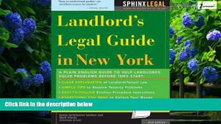 Big Deals  The Landlord s Legal Guide in New York (Legal Survival Guides)  Full Ebooks Best Seller