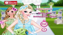 Bride Elsa and Bridesmaid Anna - Frozen Princess Wedding Makeup and Dress Up - Fashion Kids Game