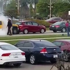 Idiot Accidentally Does World's Best Burnout After Passing Out At The Wheel