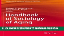Best Seller Handbook of Sociology of Aging (Handbooks of Sociology and Social Research) Free