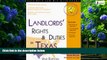 Big Deals  Landlord s Rights   Duties in Texas (Landlord s Legal Guide in Texas)  Full Ebooks Best