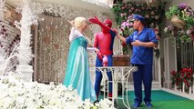 Frozen Elsa and Anna vs Joker ! Spiderman Kiss SuperGirl Elsa Cry ! Wolfman Superheroes In Real Life