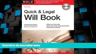 Big Deals  Quick   Legal Will Book  Full Read Best Seller