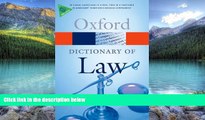 Big Deals  A Dictionary of Law (Oxford Quick Reference)  Best Seller Books Most Wanted