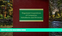 Must Have  Negotiated Acquisitions of Companies, Subsidiaries and Divisions ( 2 Volume Set )