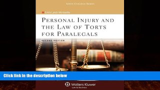 Books to Read  Personal Injury and the Law of Torts for Paralegals, Second Edition (Aspen