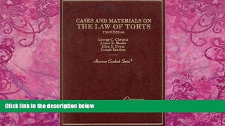 Big Deals  Cases and Materials on the Law of Torts (American Casebook Series)  Best Seller Books
