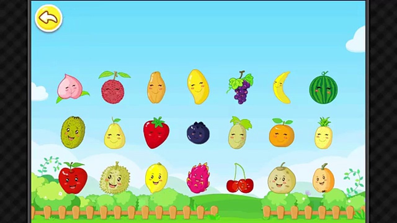 Play & Learn Fruits Names | Gameplay Video By Baby Bus Kids games
