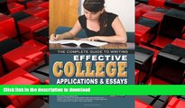 FAVORIT BOOK The Complete Guide to Writing Effective College Applications   Essays: Step-by-Step
