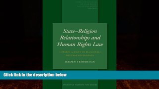 Books to Read  StateReligion Relationships and Human Rights Law (Studies in Religion, Secular