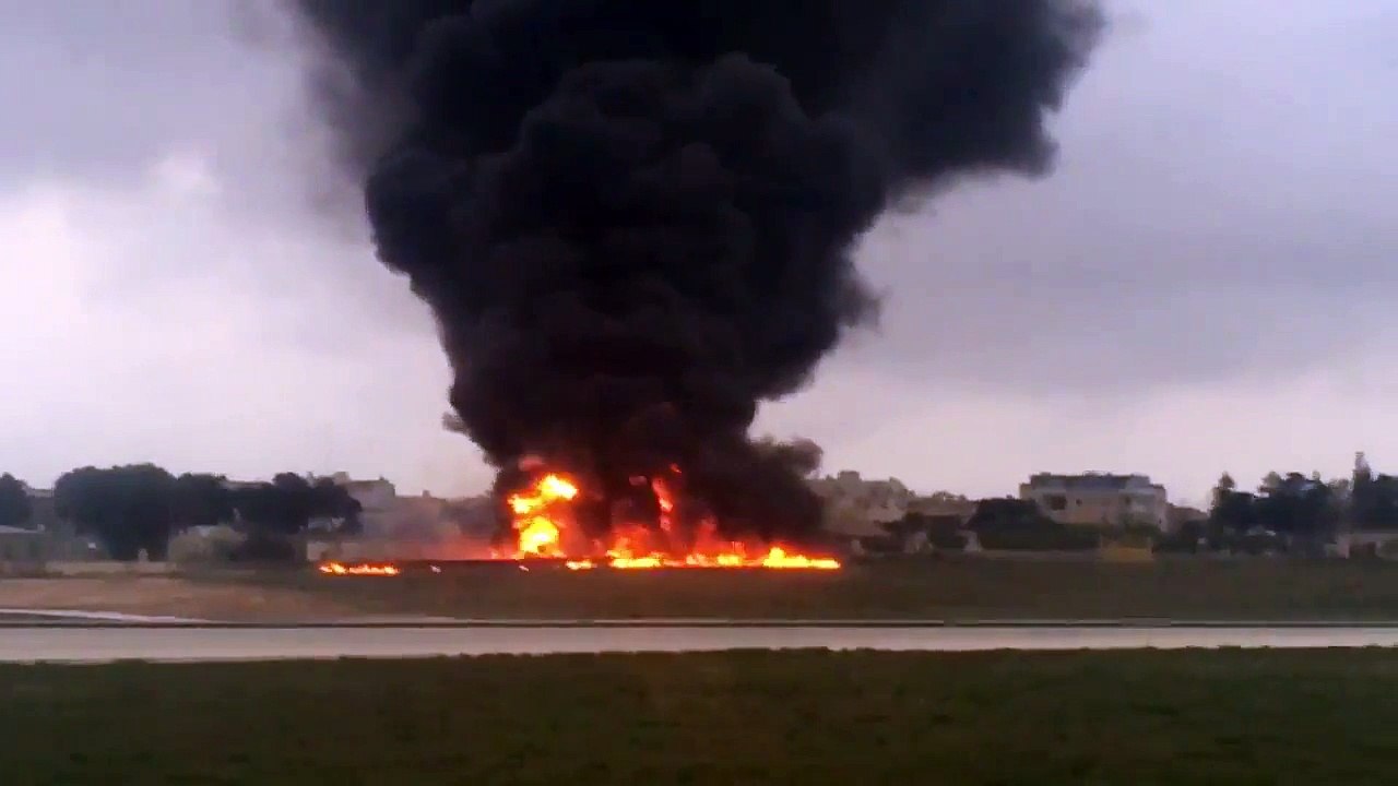 There was a plane crash In Malta